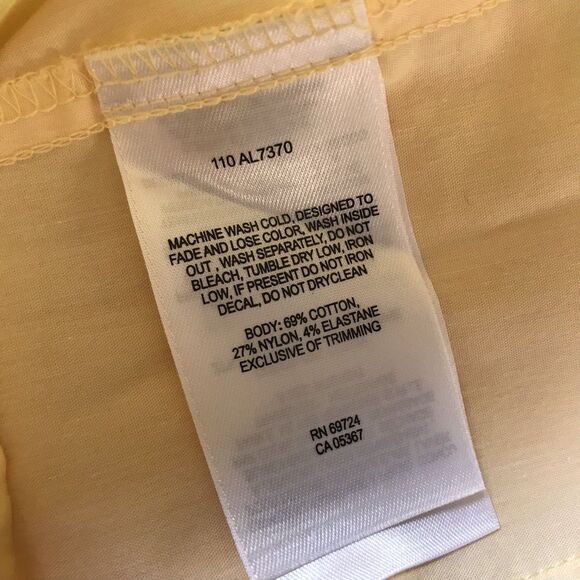 VTG Columbia Womens Size XL Yellow Sleeveless Button Up Shirt Top Tank Outdoor - Picture 8 of 9